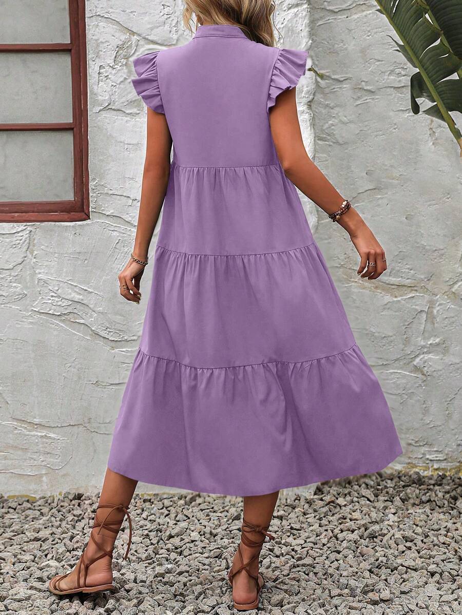 Summer midi dress with ruffles – comfort and style in one