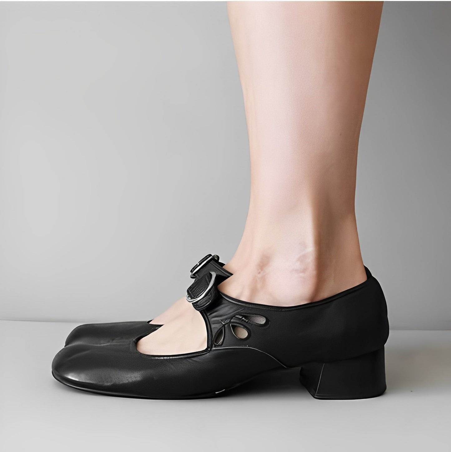 Damskie buty ortopedyczne Mary Jane z niskim obcasem