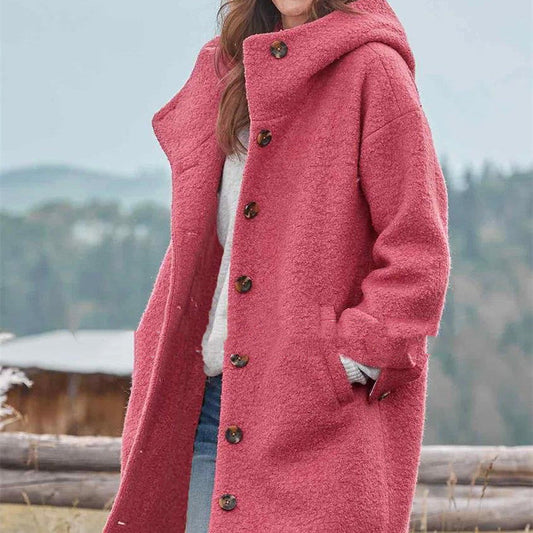 Sophia - Damski płaszcz wełniany oversize elegancki zimowy modny