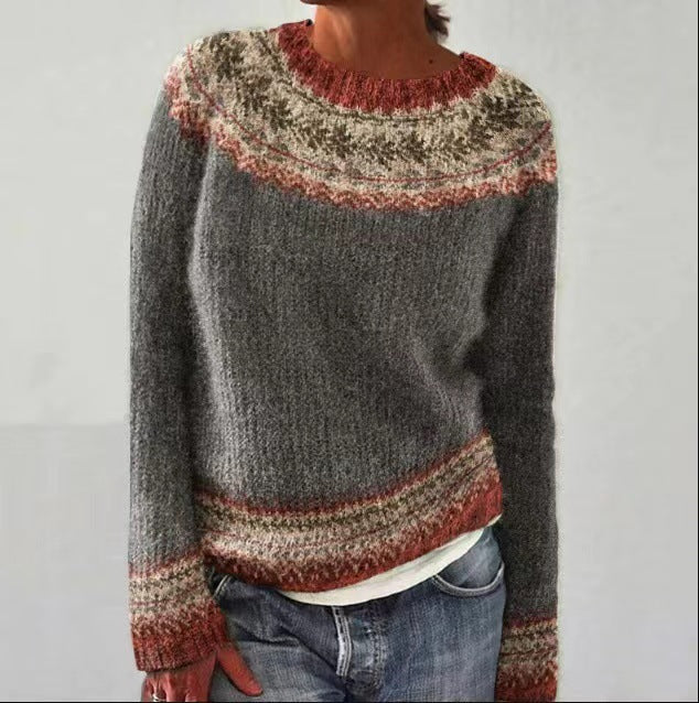 Maya - Women's cashmere wool sweater, colorful, patterned, soft, fashionable