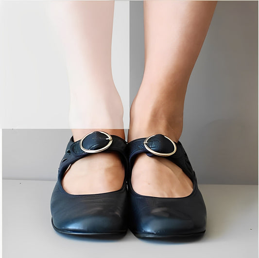 Damskie buty ortopedyczne Mary Jane z niskim obcasem
