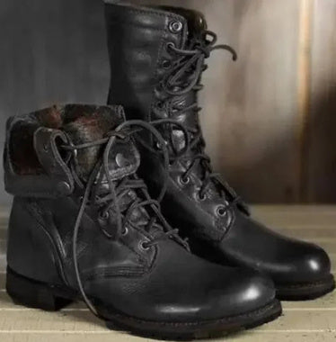 Rafael – Męskie Skórzane Botki Zimowe Trekkingowe Outdoor Premium
