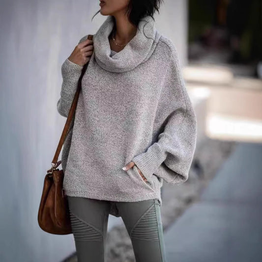 Damska bluza z kapturem z przytulnego splotu Eloura-Moda