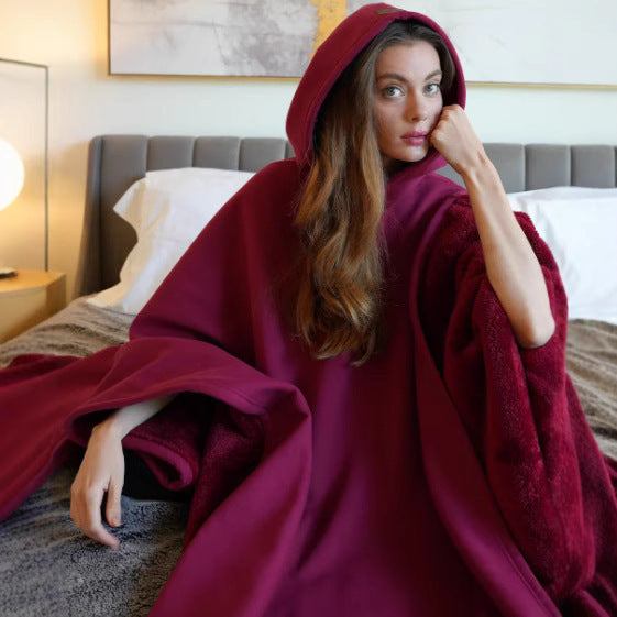 Unisex Przytulny płaszcz z kapturem Eloura-Moda