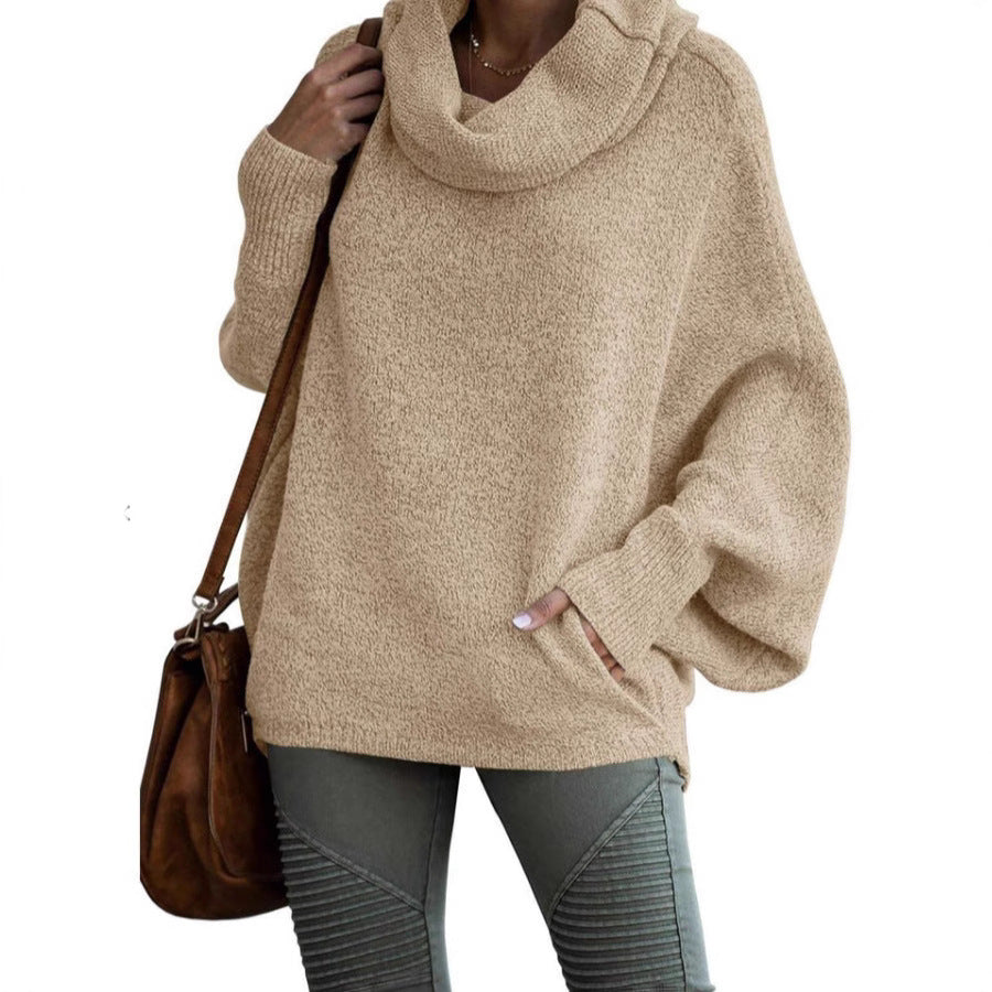 Damska bluza z kapturem z przytulnego splotu Eloura-Moda