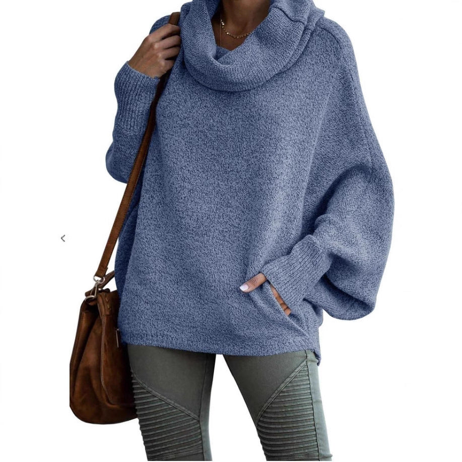 Damska bluza z kapturem z przytulnego splotu Eloura-Moda