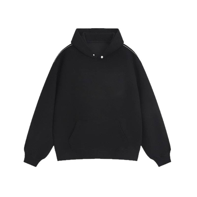 Damska bluza z kapturem z praktycznymi guzikami i kieszenią kangurzą Eloura-Moda