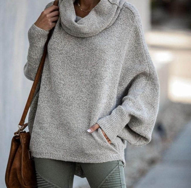 Damska bluza z kapturem z przytulnego splotu Eloura-Moda