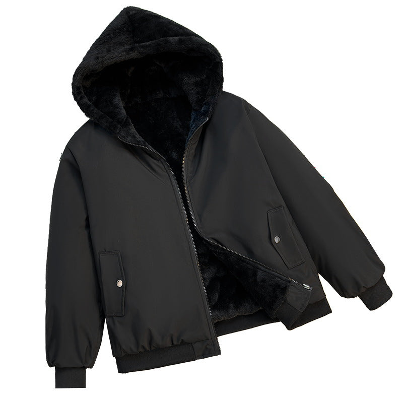 Damska bluza z kapturem z ociepleniem fleece z opcją odwrócenia Eloura-Moda
