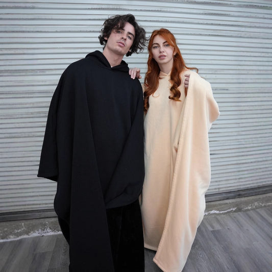 Unisex Przytulny płaszcz z kapturem Eloura-Moda