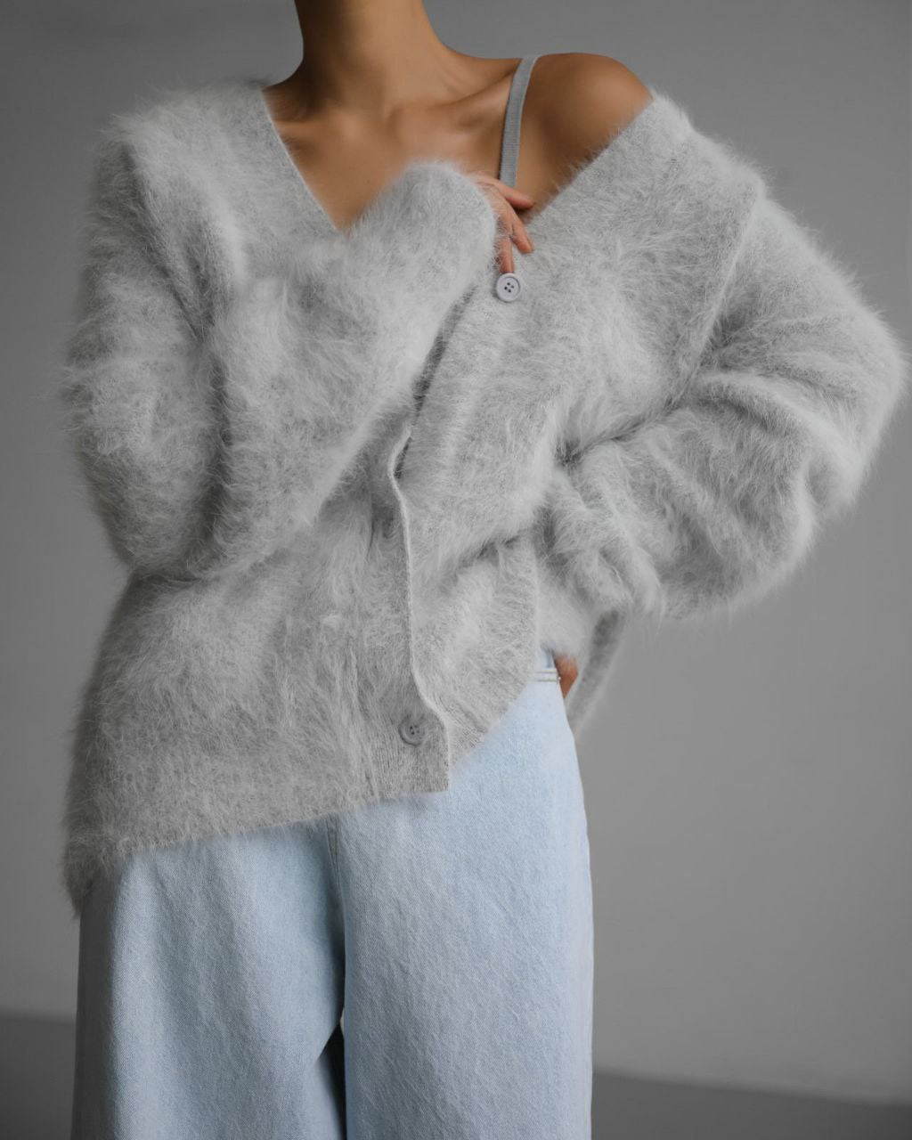 Elena - Women's mohair sweater, soft, warm, oversized, fashionable, elegant