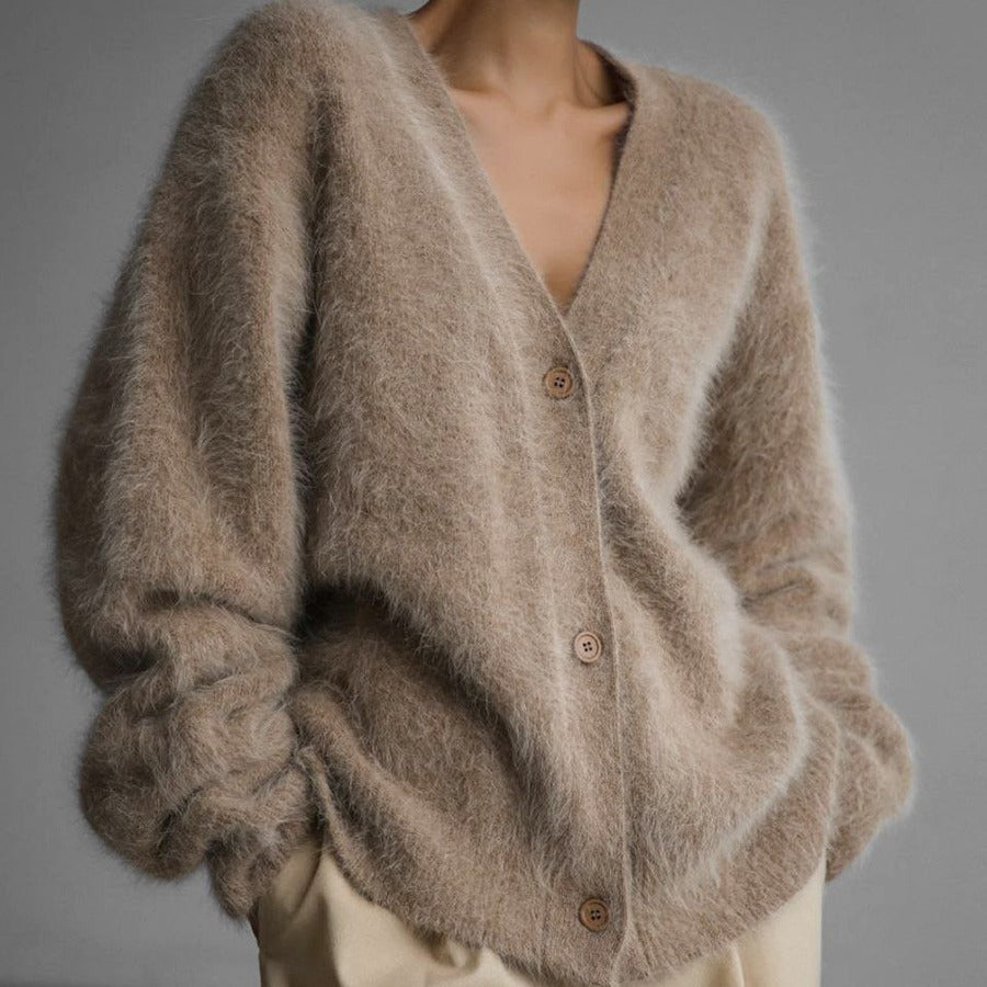 Elena - Women's mohair sweater, soft, warm, oversized, fashionable, elegant