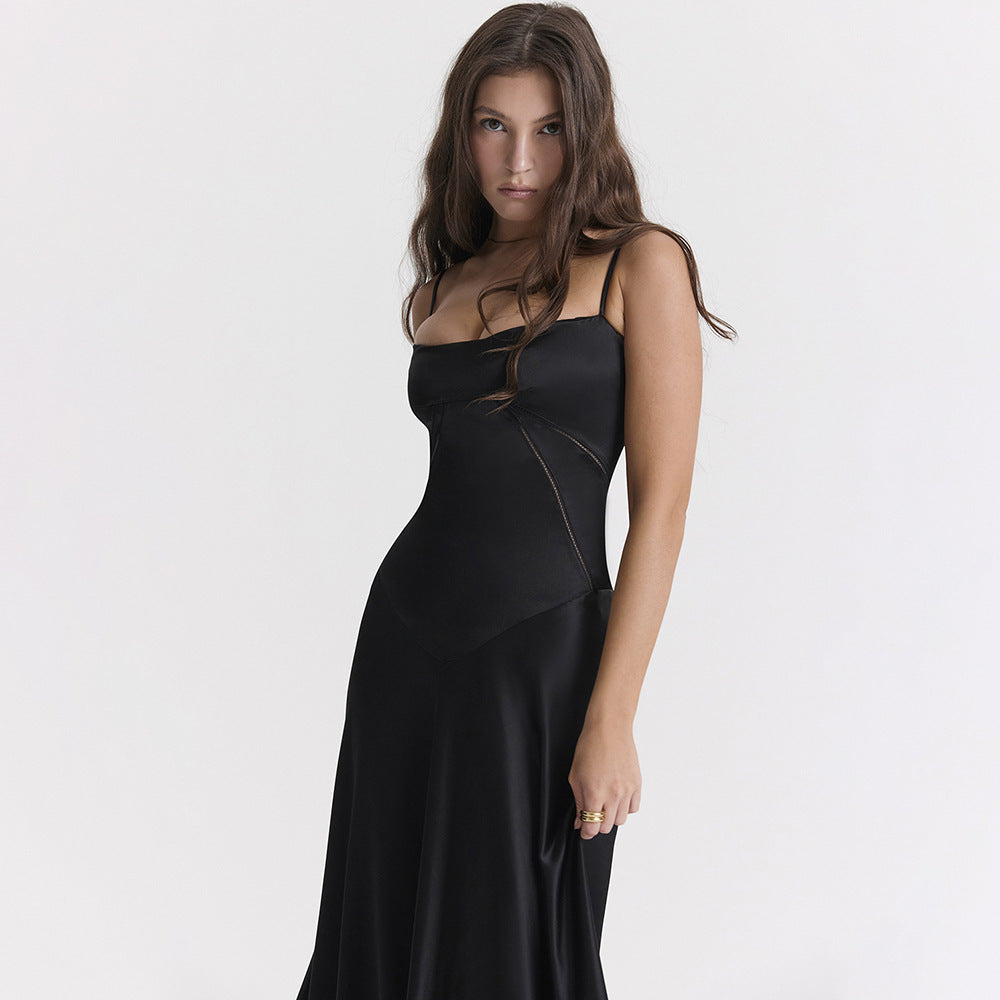 Selena – Stylowa maxi sukienka z satyny