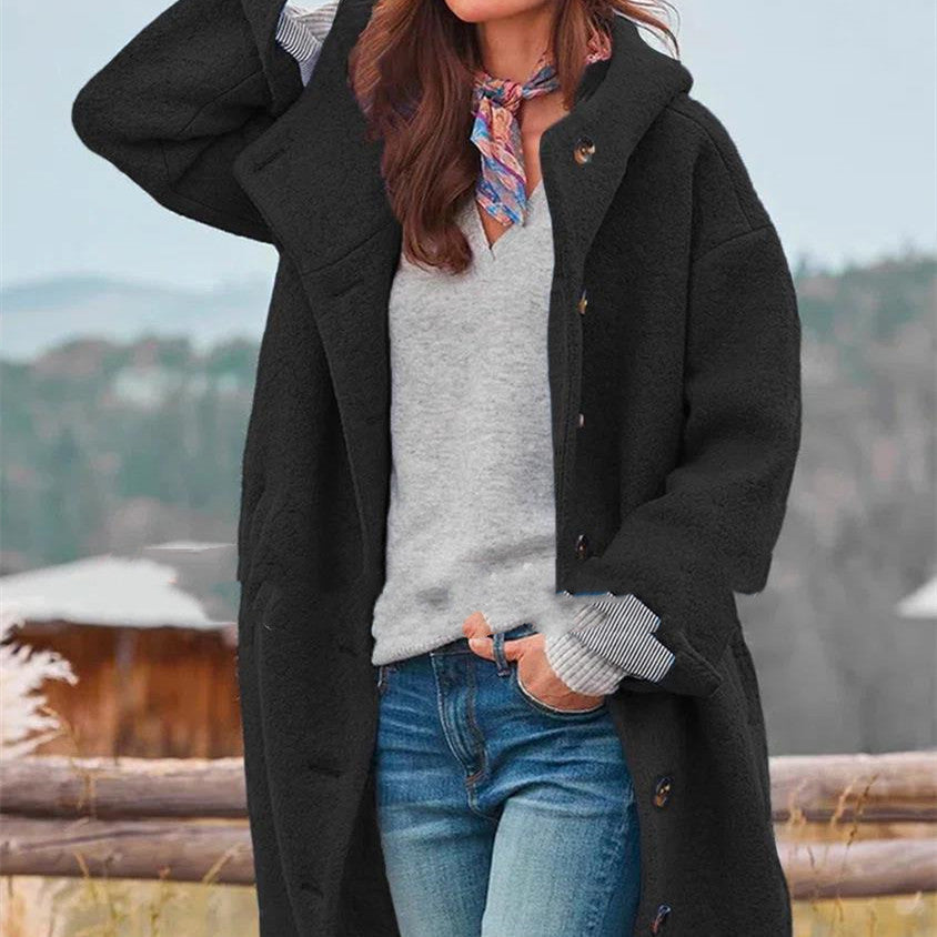 Sophia - Damski płaszcz wełniany oversize elegancki zimowy modny