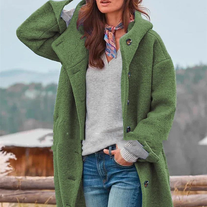 Sophia - Damski płaszcz wełniany oversize elegancki zimowy modny