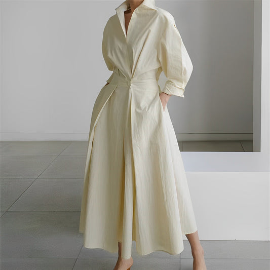 Elise – Minimalistyczna Koszulowa Sukienka