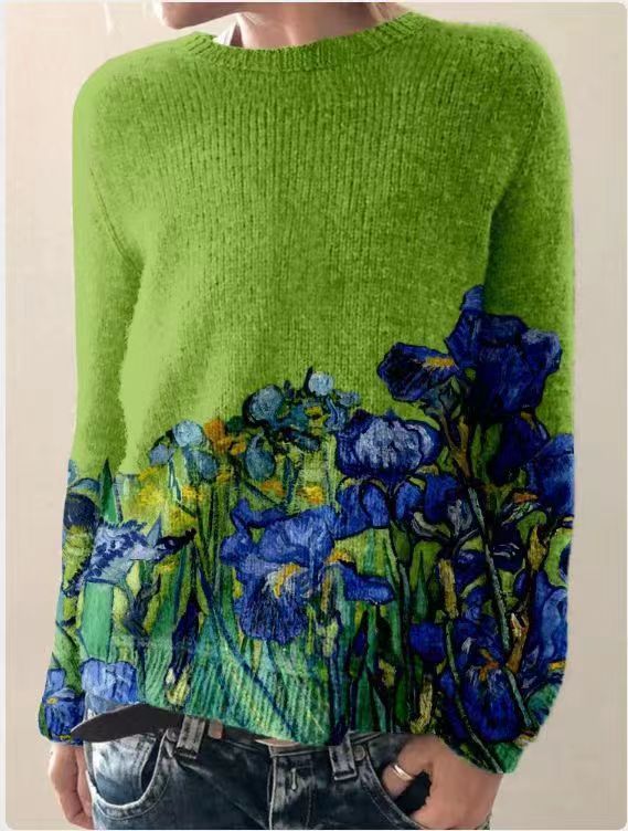 Maya - Women's cashmere wool sweater, colorful, patterned, soft, fashionable