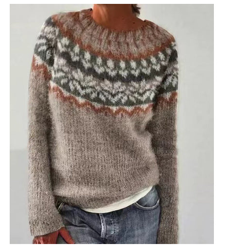 Maya - Women's cashmere wool sweater, colorful, patterned, soft, fashionable