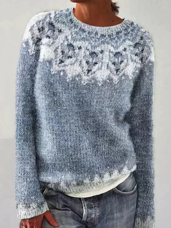 Maya - Women's cashmere wool sweater, colorful, patterned, soft, fashionable