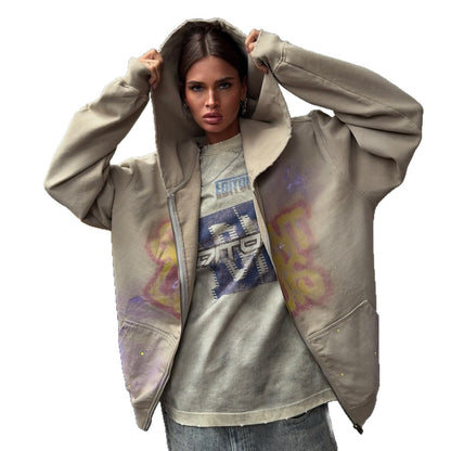 Damska bluza z kapturem Graffiti Eloura-Moda