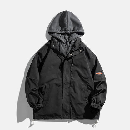Unisex kurtka przejściowa z kapturem i oddychającą podszewką Eloura-Moda