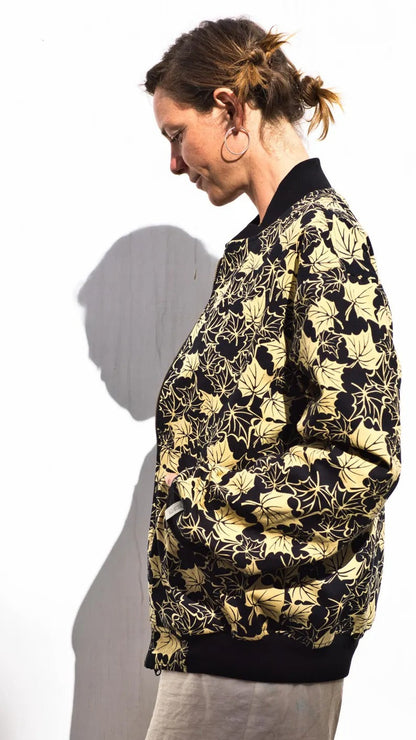 Reversible corduroy bomber jacket